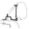 Thule Awning Bracket Kit for Omnistor 2000, 4900, 5200 & 8000 - Renault Master 1998-2010 -Awnings Sales Shop 307918 Bracket 26447.1537881092