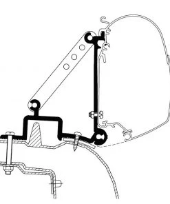 Thule Awning Bracket Kit for Omnistor 2000, 4900, 5200 & 8000 - Renault Master 1998-2010