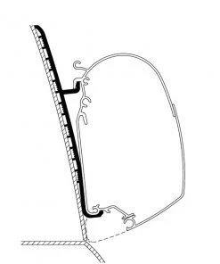 Thule Awning Bracket Kit for Omnistor 4900, 5200 & 8000 - Renault Master High Roof H3