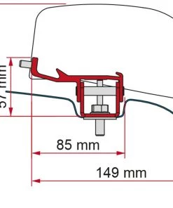 Fiamma F40 VAN Awning Adapter Bracket For Nissan NV 350 L2-H1 Campervan