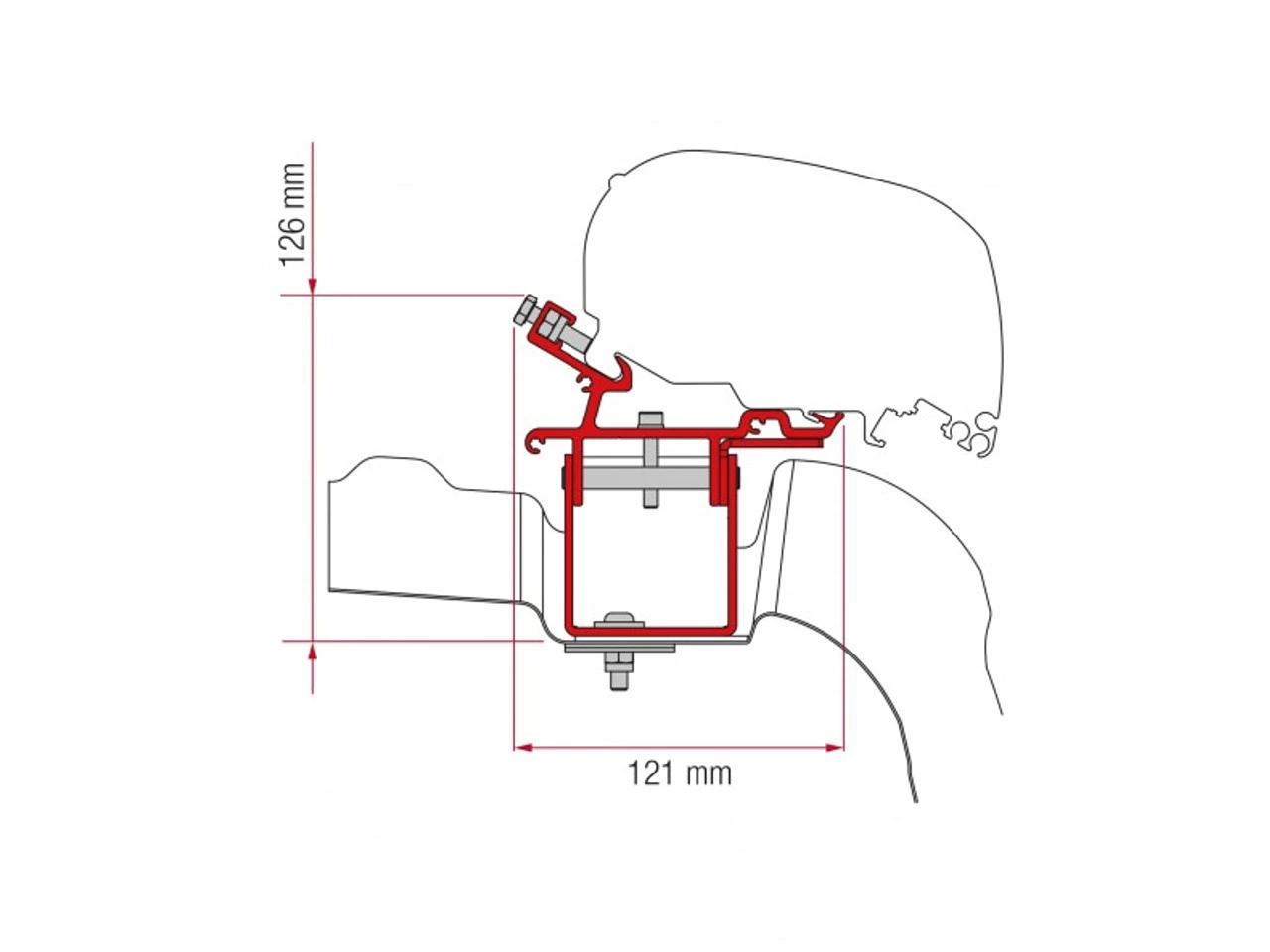 Fiamma F65/F80s VW Crafter without Roof Rail 2017 Onwards 3 Fiamma F65/F80s VW Crafter without Roof Rail 2017 Onwards