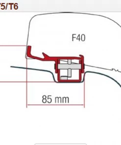 Fiamma F40 VAN Compact Campervan Awning -Awnings Sales Shop F40 Adapter 84929.1621348442
