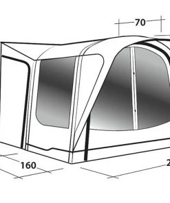 Outwell Newburg 160 Air Drive Away Awning -Awnings Sales Shop Outwell Newburg 160 drive away air awning dimensions 45775.1612116910