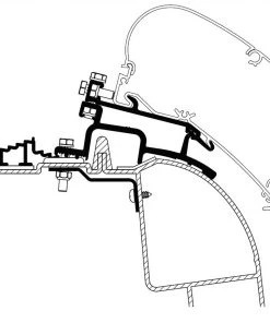 Thule Awning Bracket Kit for Omnistor 6200/6300 - Renault Master/Opel Movano 1998-2010