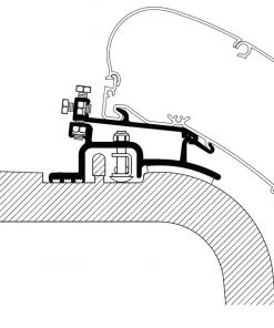 Thule Awning Bracket for Omnistor 6200/6300 - Ducato/Jumper/Boxer (1994-2006)