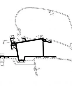Thule Awning Bracket Kit for Omnistor 6200/6300 - Renault Master Opel Movano 2011 Onwards