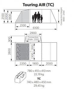 Kampa Touring AIR Drive-Away Awning for Campervans -Awnings Sales Shop kampa touring air 43006.1654763820