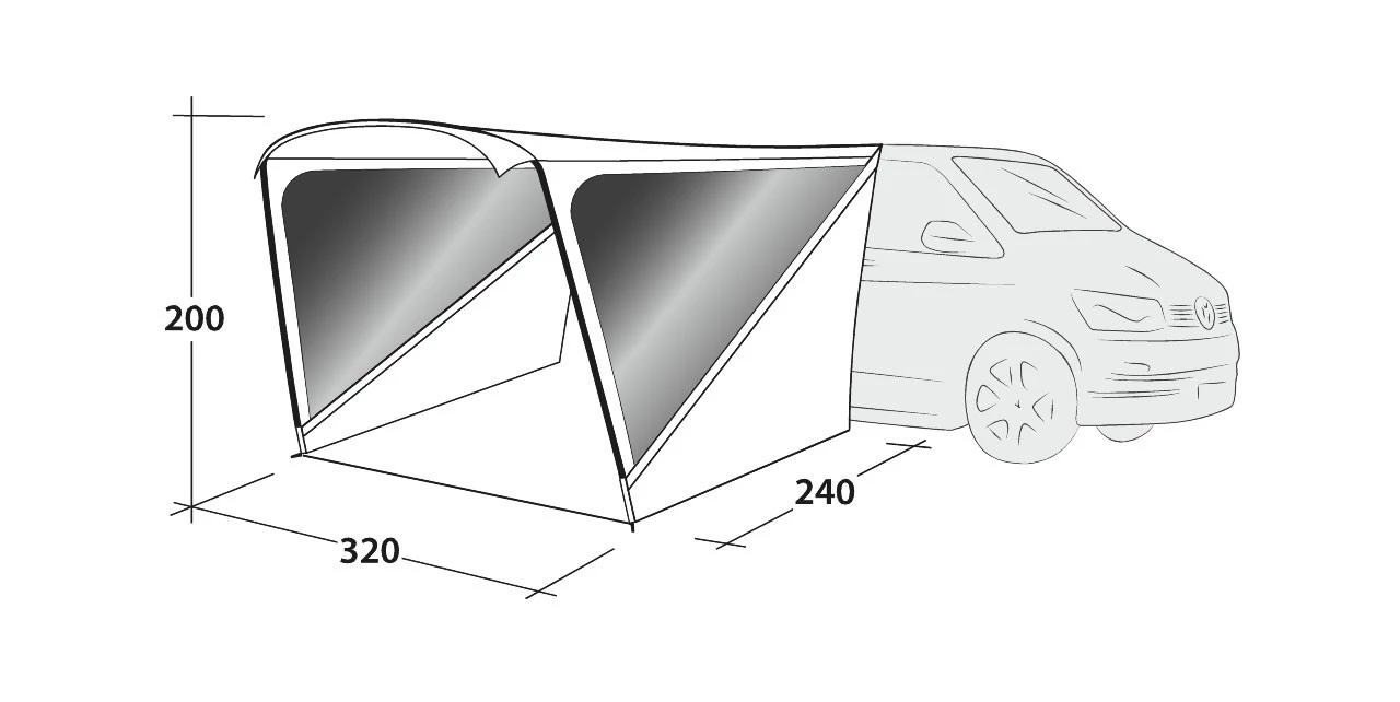 Outwell Campervan Touring Mini Shelter Awning 7 Outwell Campervan Touring Mini Shelter Awning - Image 5
