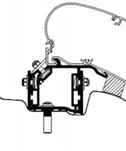 Awnings Sales Shop 8 Thule Awning Bracket for Omnistor 6300 - VW Crafter 2018 Onwards