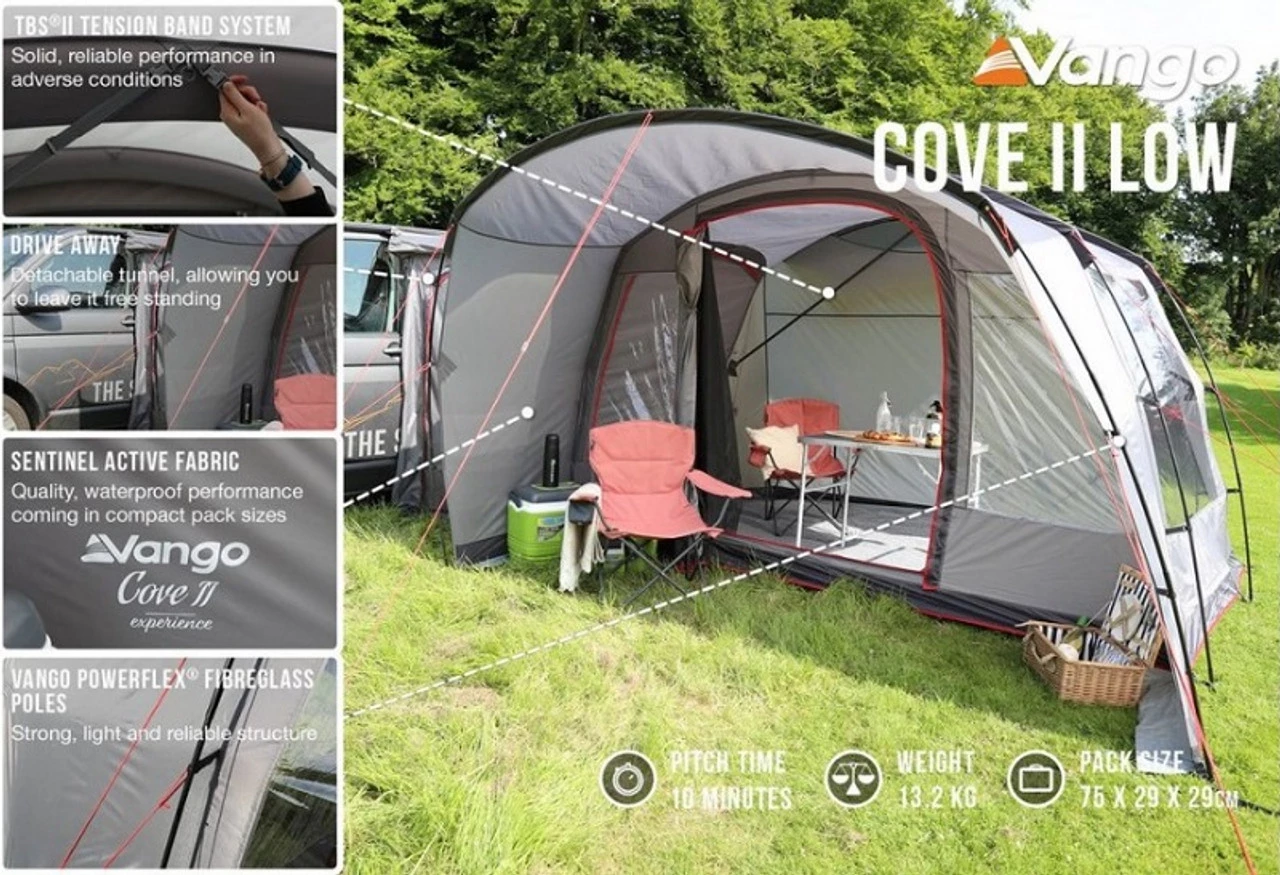 Vango Cove II Poled Drive-Away Campervan Awning - Low 6 Vango Cove II Poled Drive-Away Campervan Awning - Low - Image 4