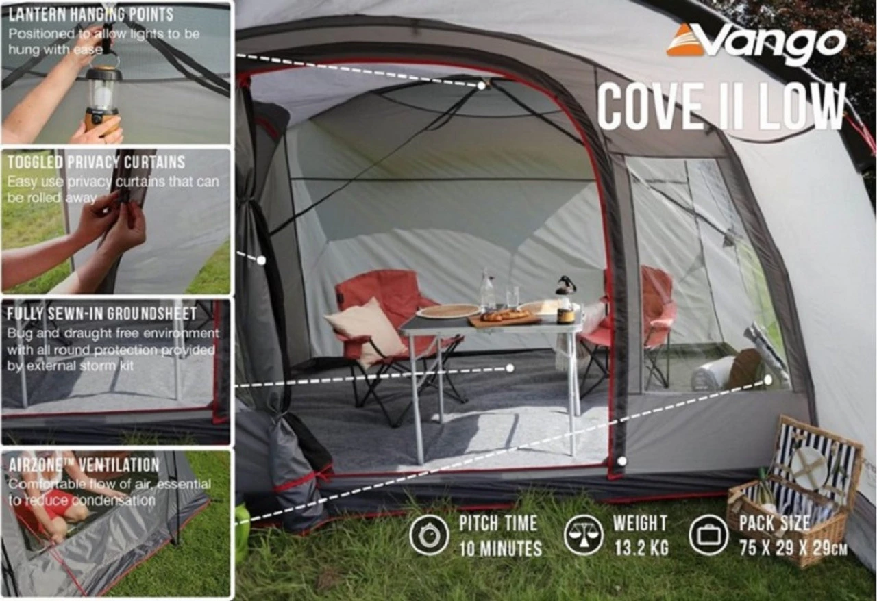 Vango Cove II Poled Drive-Away Campervan Awning - Low 7 Vango Cove II Poled Drive-Away Campervan Awning - Low - Image 5